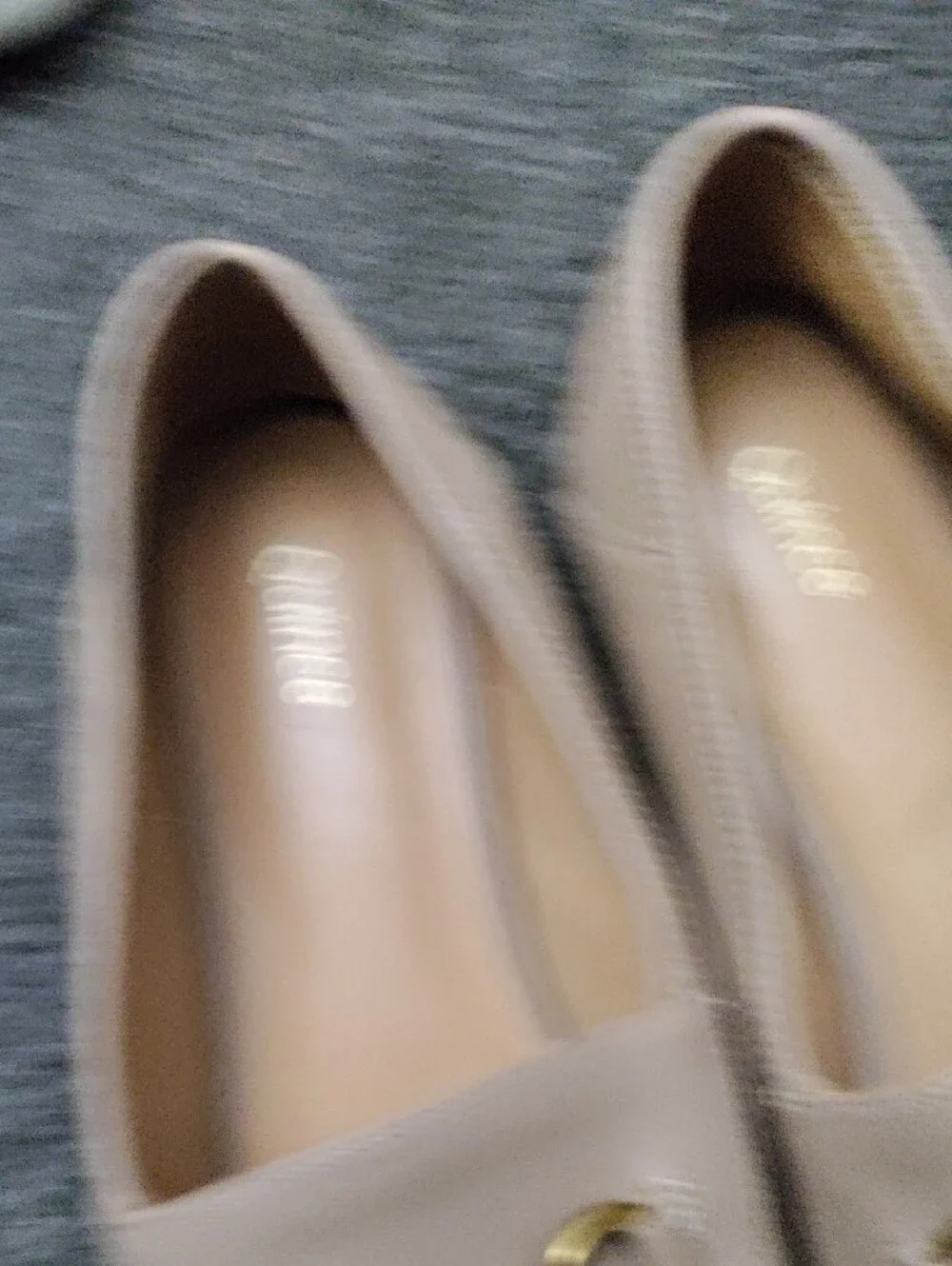 Quince Beige Leather Loafers with Gold Horsebit